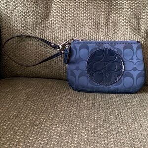 Coach Rare Laura Wristlet With Embossed Logo